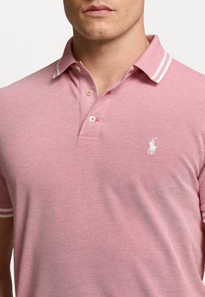 Polo Ralph Lauren CUSTOM SLIM FIT STRETCH MESH POLO SHIRT - Polo shirt - adirondack berry/white