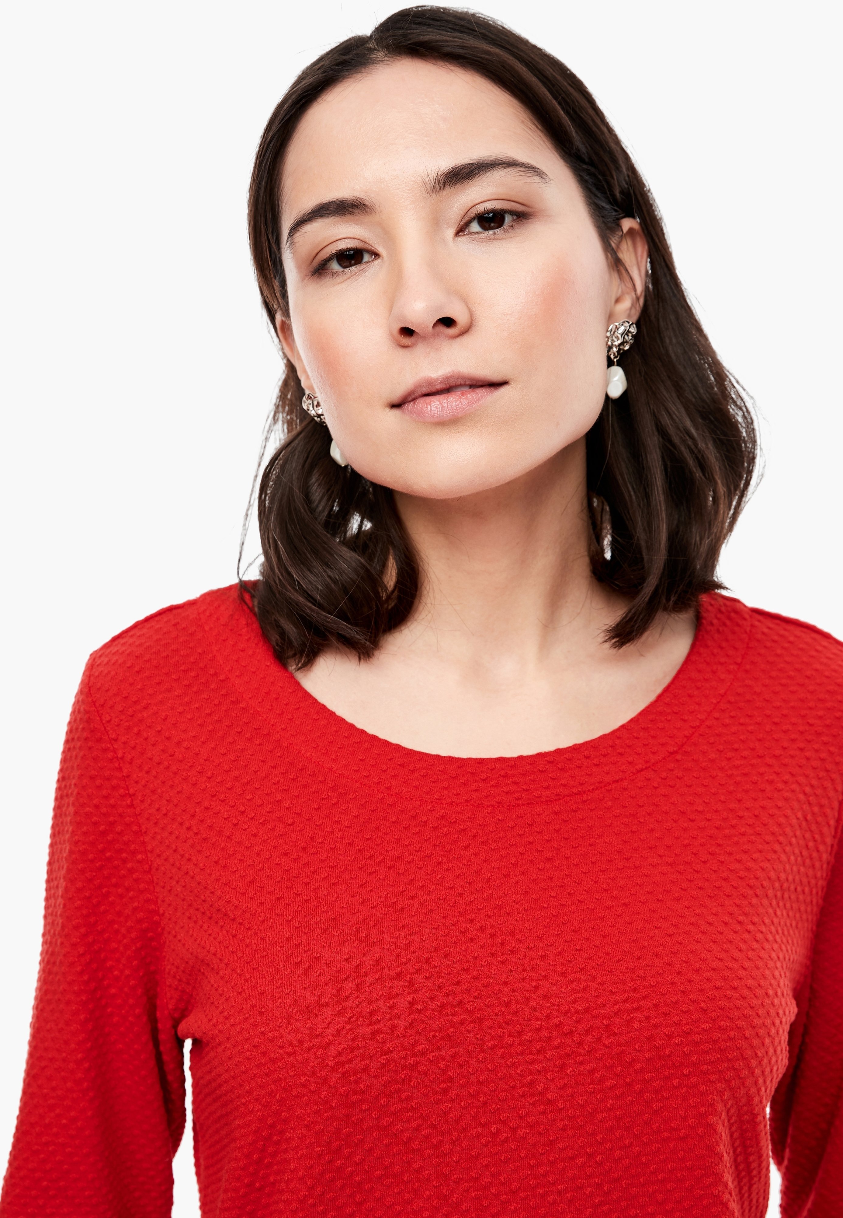 s.Oliver Longsleeve luminous red Zalando.nl s.Oliver LANGARM Vest luminous red Zalando.nl