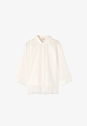 Oltre, CAMICIA CON BALZA - Chemisier - bianco