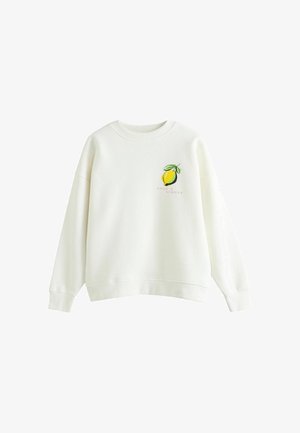 Next, REGULAR FIT - LEMON GRAPHIC PRINT CREW NECK SWEATSHIRT - Sweatshirt - white