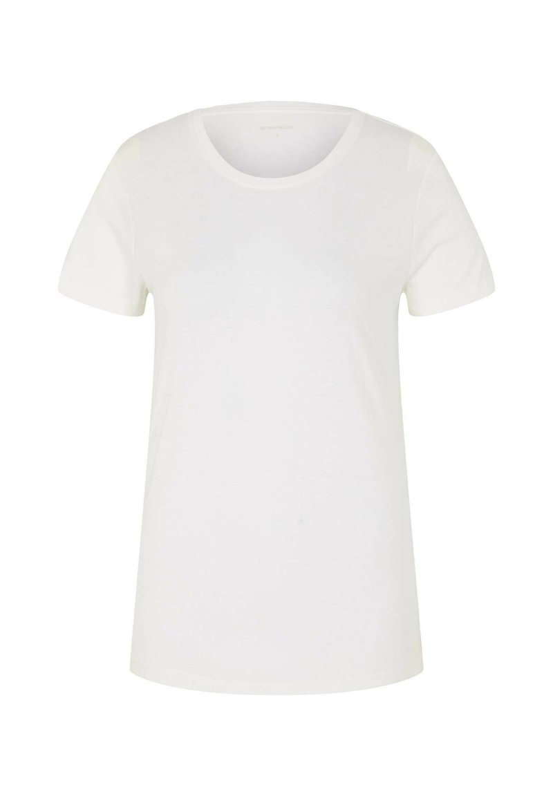 Damen T-Shirts | TOM TAILOR MODALGEMISCH T-Shirt basic whisper white/offwhite - NO73309 Damen T-Shirts | TOM TAILOR MODALGEMISCH T-Shirt basic whisper white/offwhite - NO73309