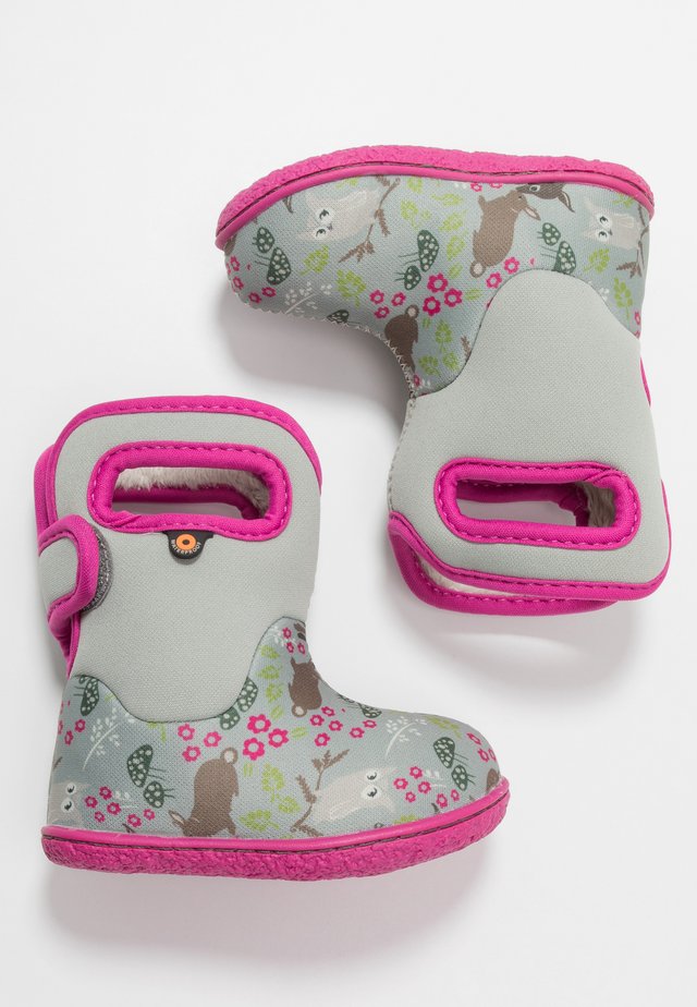 BABY WOODLAND FRIENDS - Botas para la nieve - light gray/multicolor