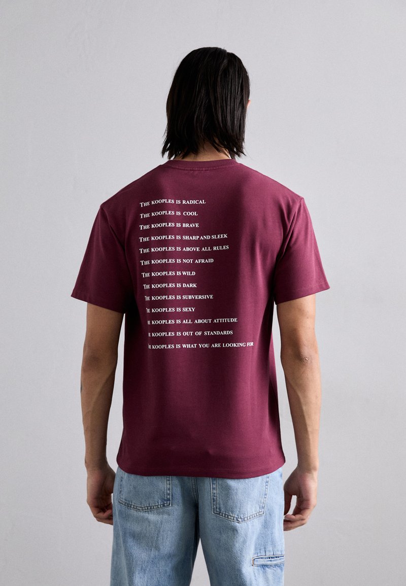 T-shirt Homme The Kooples - Imprimé Noir - Taille XS - Coupe Classique - En Chambray - Occasion Très Bon état