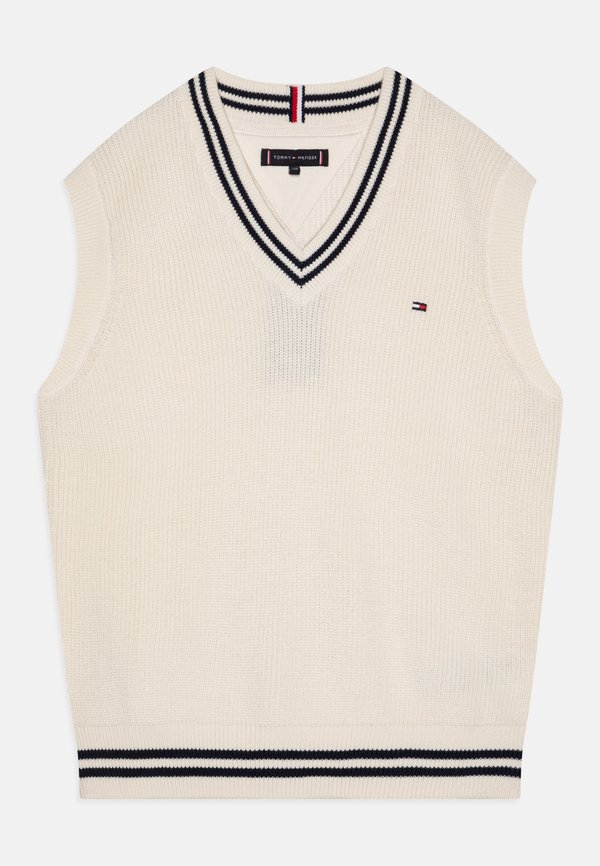 V NECK UNISEX - Jumper - ivory petal