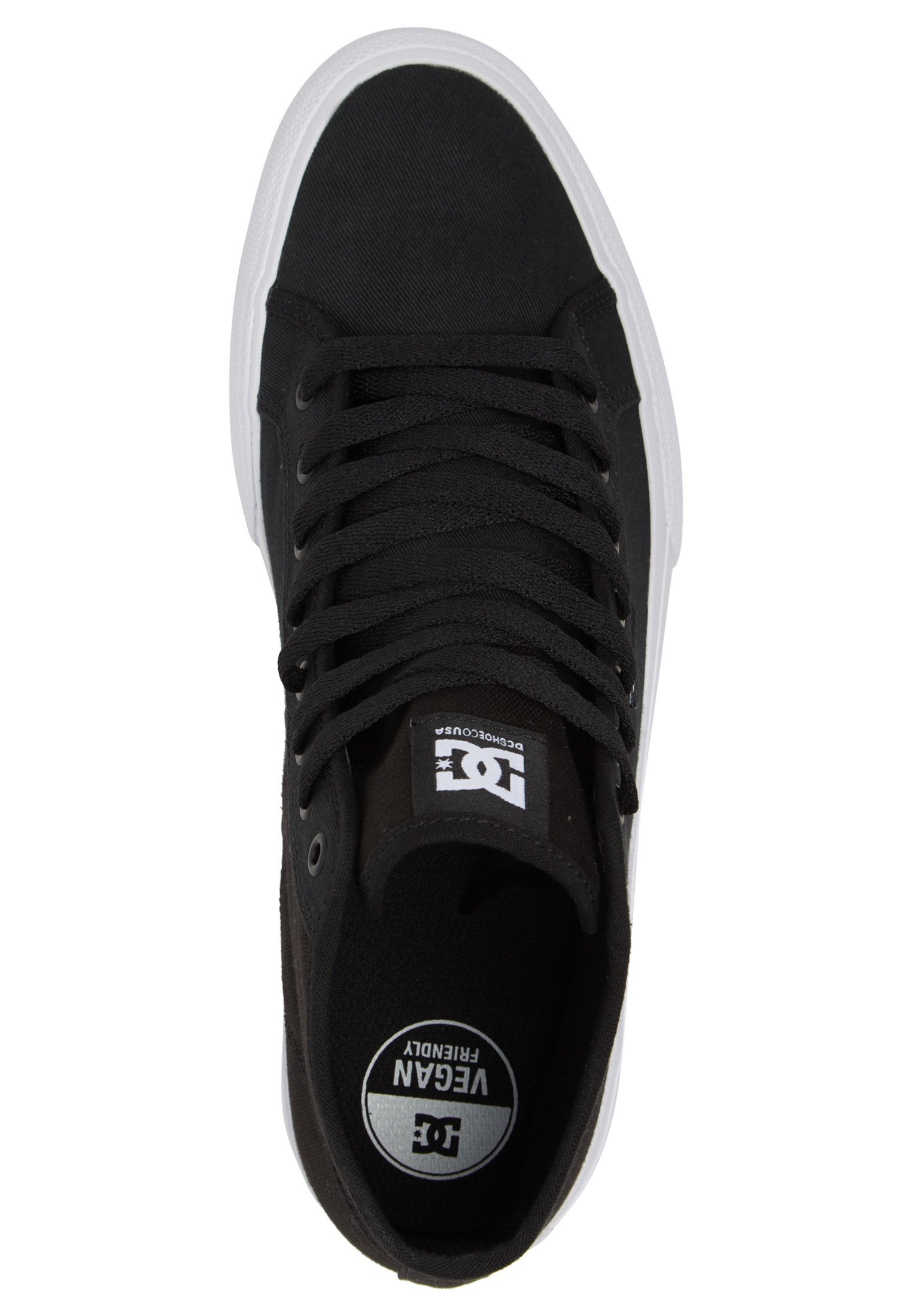 DC Shoes MANUAL - Zapatillas altas - black/white/negro jaspeado - Zalando.es