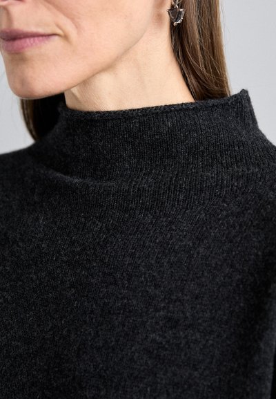 Filippa K FUNNEL NECK DRESS - Strikkjoler - anthracite