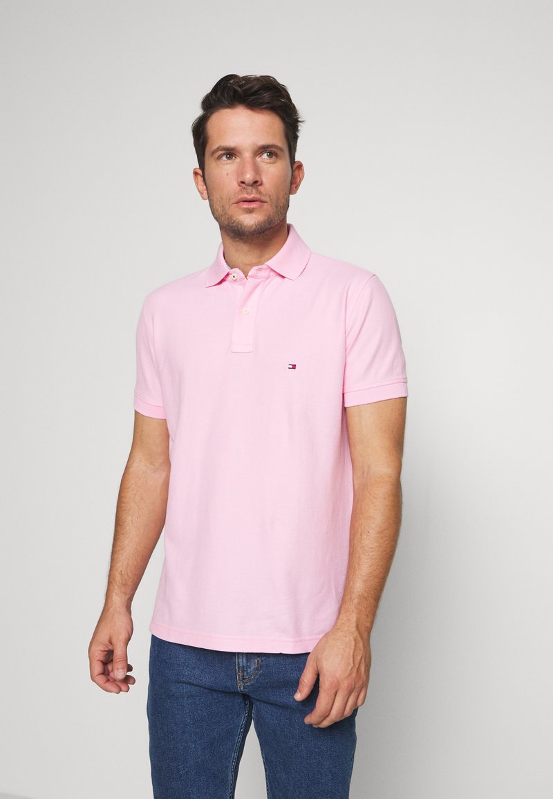 Tommy Hilfiger Men/'s Polo Shirt Pink Plain MW0MW13076 TH8