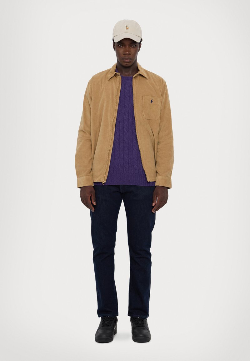 Polo Ralph Lauren THE ICONIC CABLE KNIT CASHMERE JUMPER UNISEX - Pulover - lavender latte