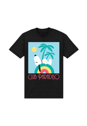 Henry Tiger, PEANUTS SNOOPY ART DECO CLUB PARADISO - T-shirt print - black