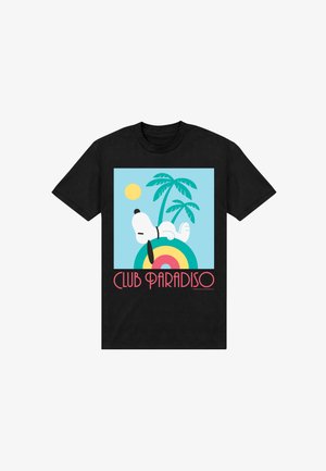 Henry Tiger, PEANUTS SNOOPY ART DECO CLUB PARADISO - T-shirts print - black