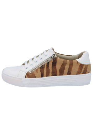 HAZEL - Casual lace-ups - vitello zebra weiss camel