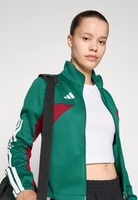 adidas Sportswear TIRO  - Sportovní bunda - dark green/collegiate burgundy/white