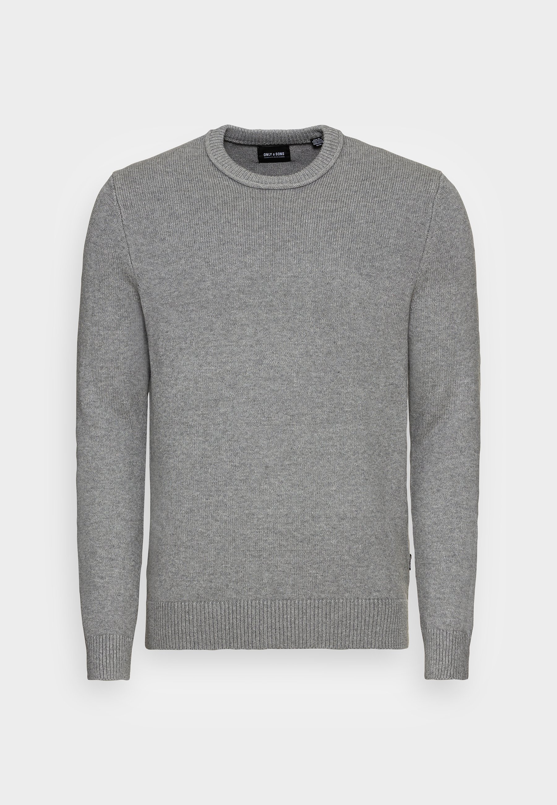 ONLY & SONS Herren Strickpullover – Aus Recycelter Baumwolle, Mit Rundhals & Brusttasche, Regular Fit