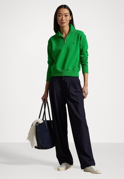 Polo Ralph Lauren FLEECE QUARTER ZIP - Bluză de molton - preppy green