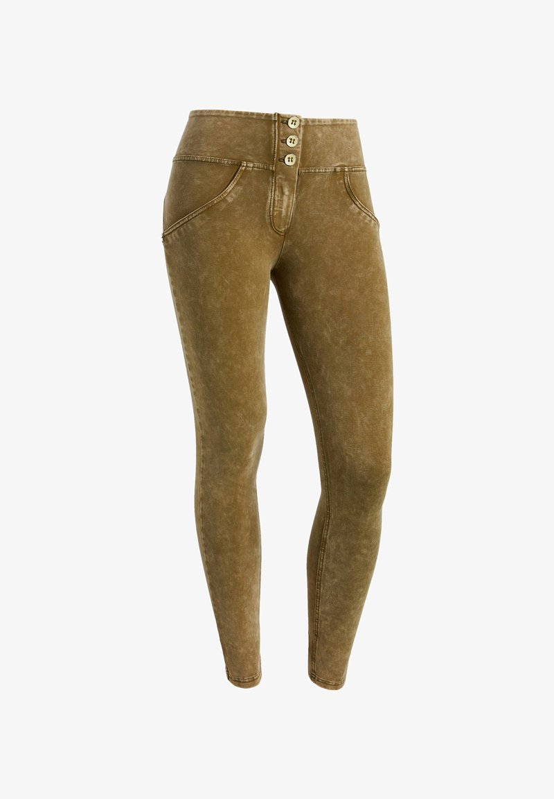 Freddy PUSH UP CLESSIDRA VITA MEDIA BLEACHED - Vaqueros pitillo - dark olive