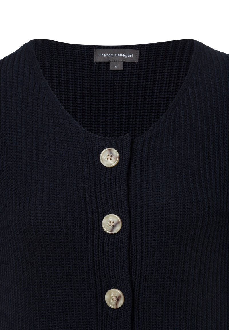 Cardigan Femme Franco Callegari 100% Cachemire Bleu - Taille S - Occasion Très Bon État