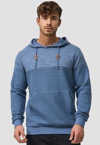 INDICODE JEANS SAUNDERS - Jersey con capucha - china blue