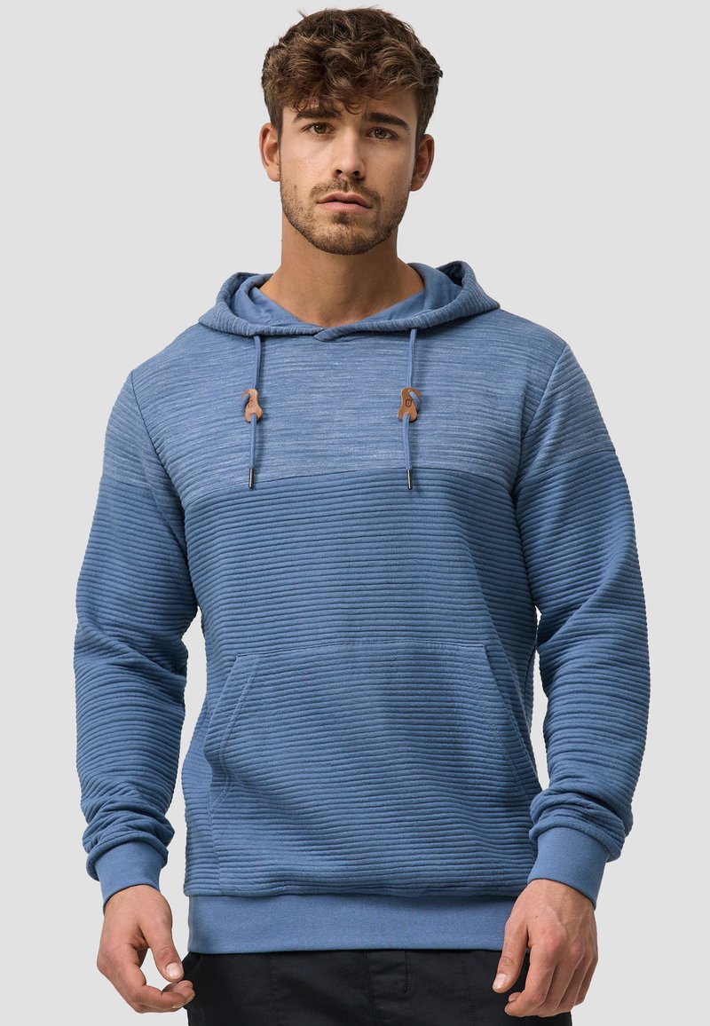 INDICODE JEANS SAUNDERS - Jersey con capucha - china blue