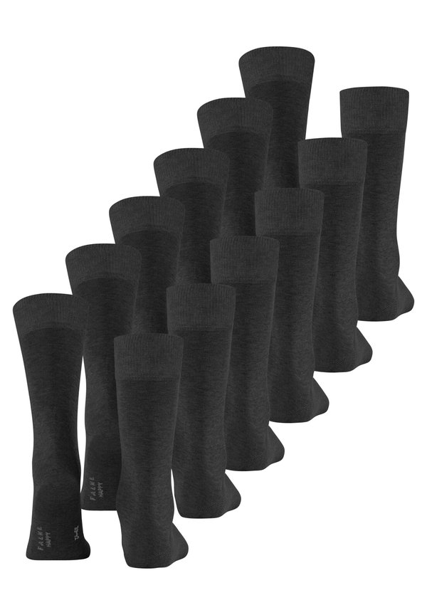 HAPPY BOX MIX 6-PACK EVERYDAY CASUAL - Socks - anthra mel3