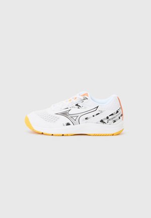 STEALTH STAR 3 UNISEX - Chaussures de handball - white/fiery coral/citrus