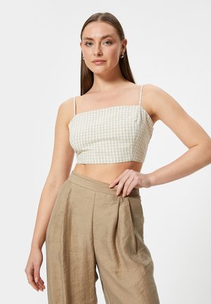 CROP TANK - Top - beige