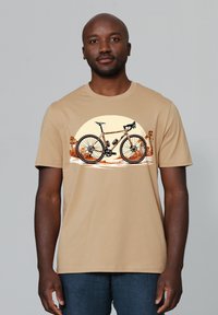 watapparel T-shirt print - latte