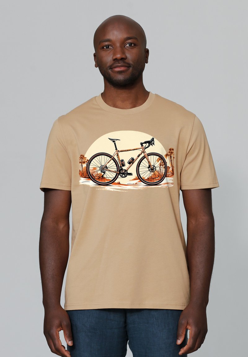 watapparel T-shirt print - latte