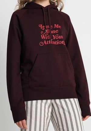 Mikina s kapucí - bordeaux