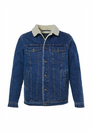 JP1880, DENIM JACKET, DENIM, TEDDY COLLAR, TEDDY LINING, UP TO 8XL - Chaqueta vaquera - denim blue