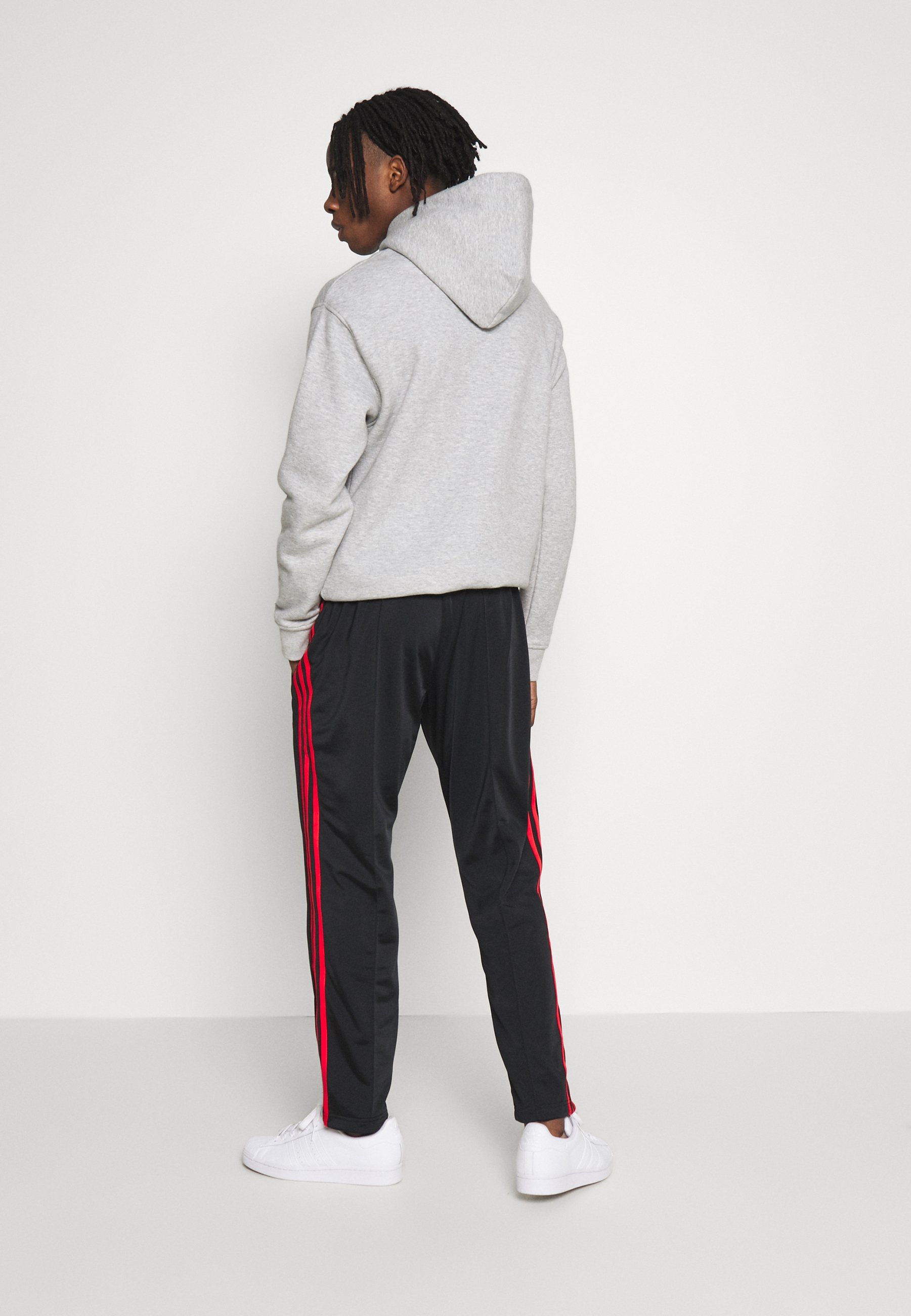 adidas black and red track pants