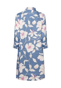 Apriori Blusenkleid - blau ecru