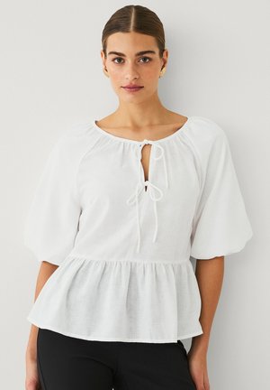 Ellos Collection MIT PUFFÄRMELN - Blouse - weiß