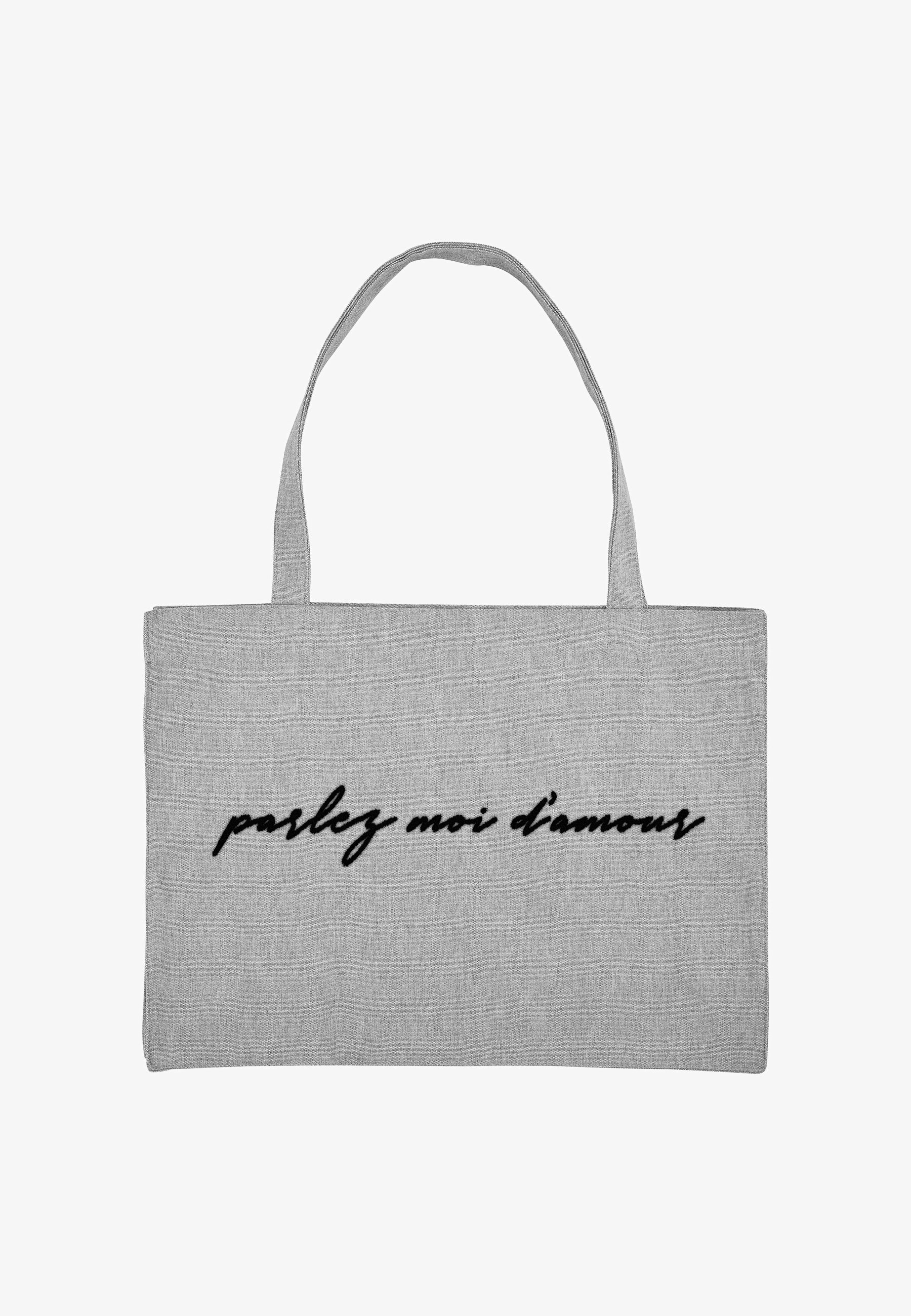 Mira Paris PARLEZ MOI PRINT Shopping bag mottled grey/grigio