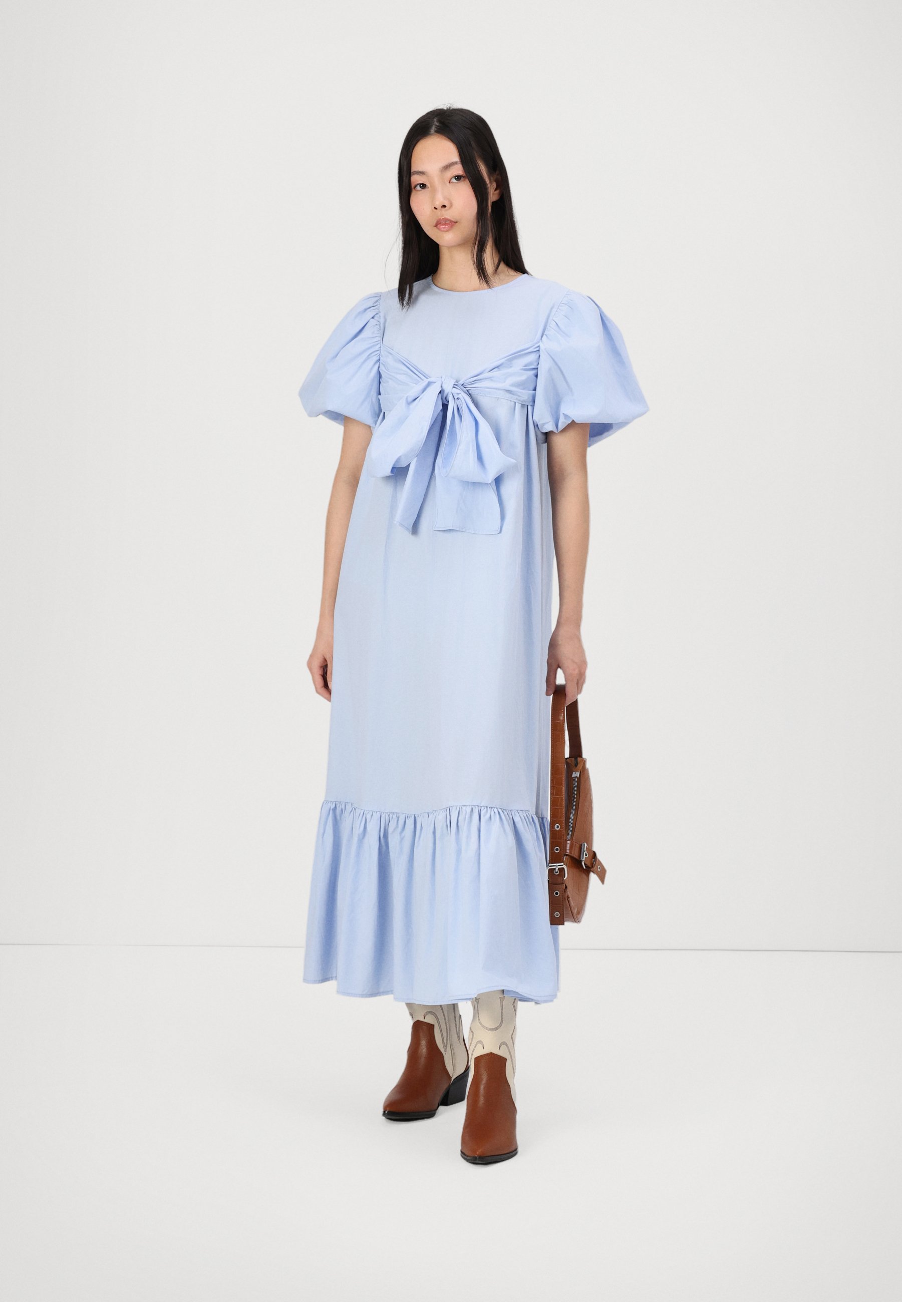 Sister Jane FLUTTER BOW MIDI DESS - Maxikleid - blue/blau
