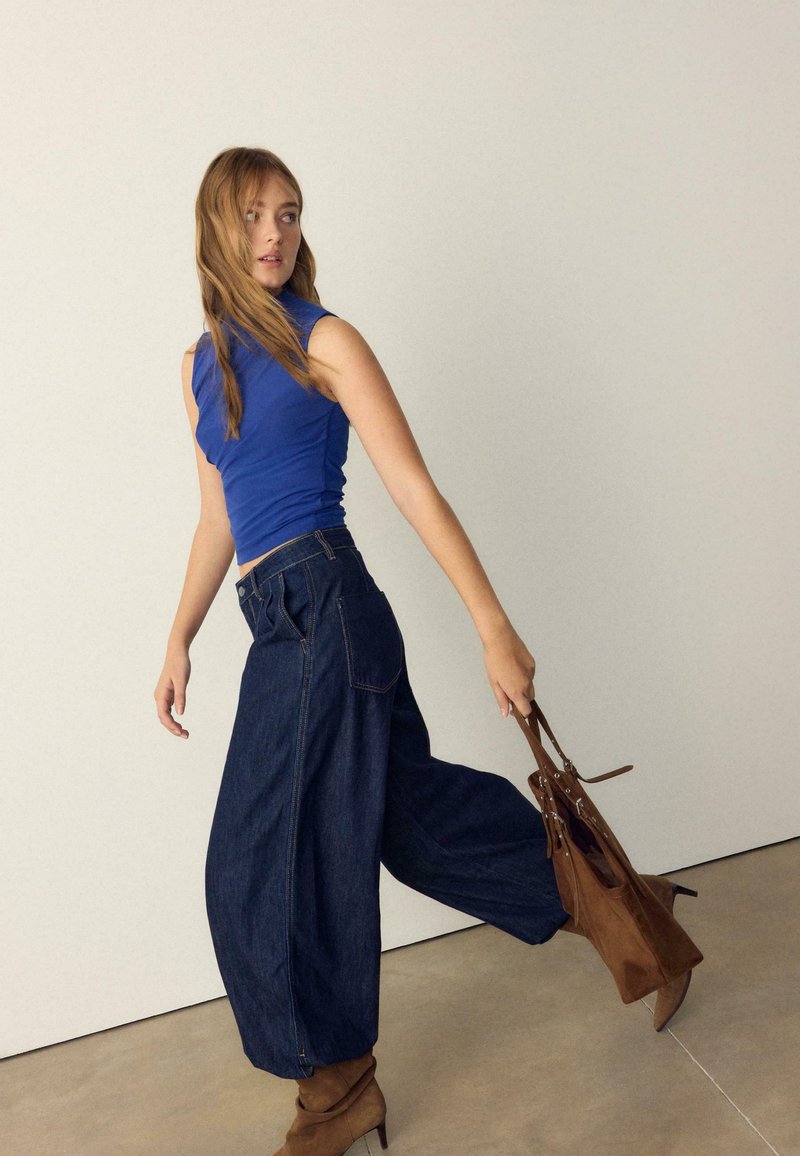 Chemisier Bleu Clair Sans Manches Xhilaration - Bordure Crochet - Taille M - Neuf Avec étiquette