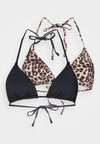 ONLMARSEILLE TRIANGLE 2 PACK - Bikini top - black