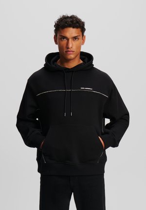 REFLECTIVE PIPE-LINED - Hoodie - black