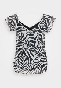 ONLASTA LIFE CAPSLEEVE V NECK  - Blouse - black