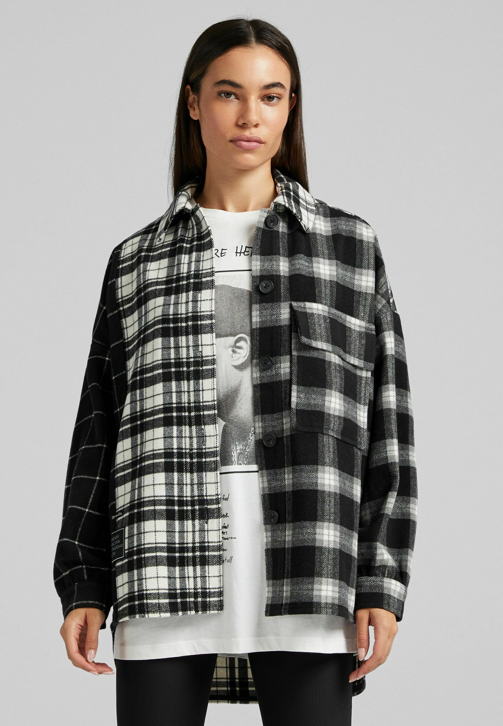 Bershka Camicia - black/nero - Zalando.it