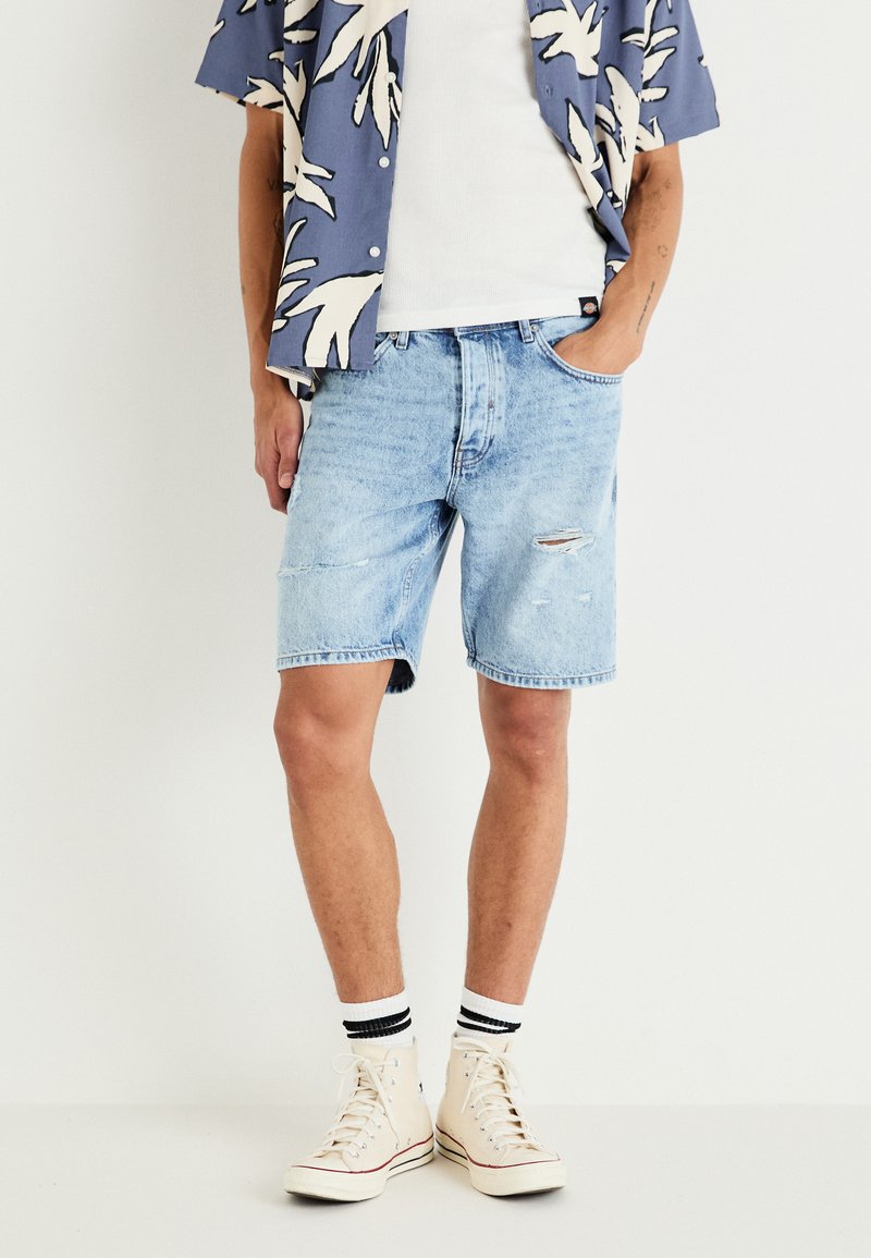 Only & Sons ONSEDGE  - Farkkushortsit - light blue denim