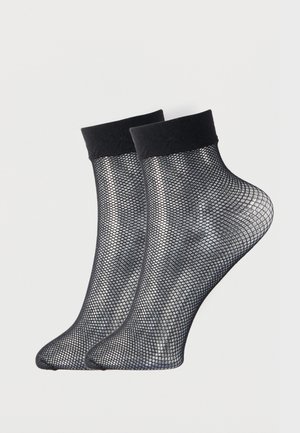FISHNET SOCKS 2 PACK - Zeķes - black