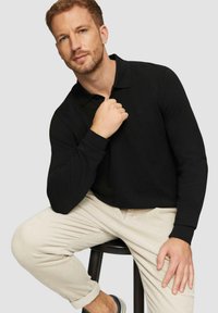 s.Oliver MIT LOGO - Poloshirt - schwarz