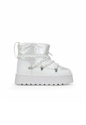 Bosanova CON PLATAFORMA Y CORDONES - Bottes de neige - blanco