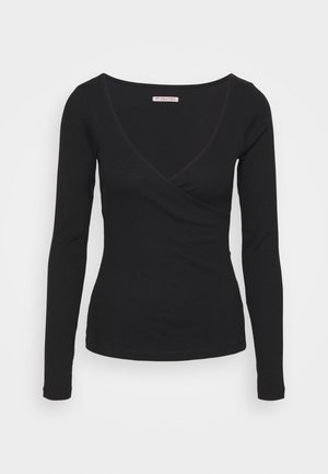 Topper langermet - black