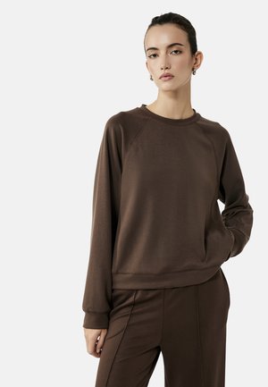 Koton, CREW NECK - Sweatshirt - brown