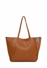 MULTI-COMPARTMENT TOTE BAG - Rokassoma - camel