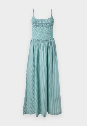 Abercrombie & Fitch, SMOCKED DROP WAIST - Μάξι φόρεμα - green