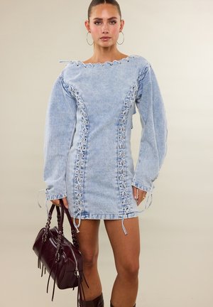 LOAVIES, LIGHT UP THE NIGHT - Robe en jean - blue light denim