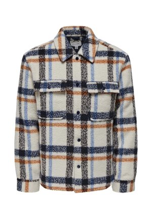 GIO CHECK - Light jacket - weiß