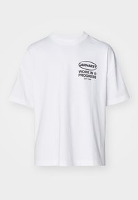 Carhartt WIP BODY OF WORK - Μπλουζάκι με στάμπα - white/black